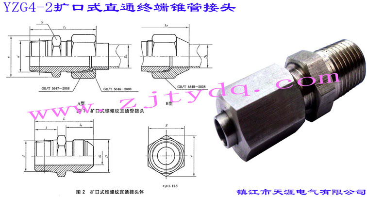 YZG4-2�U(ku��)��ʽֱͨ�K���F�ܽ��^Flared Couplings-Male