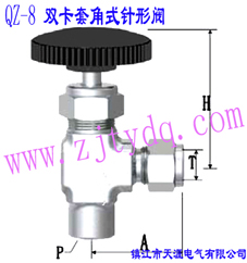 QZ-8 �p���׽�ʽ����yQZ-8 Double-collet and Angle Pattern Needle Valve
